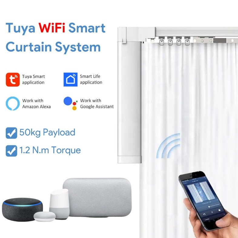 Smart Curtains and Motorized Roller Blinds